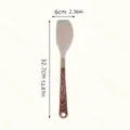 Spatola in silicone con manico imitazione legno e misura della lunghezza 32,7 cm - Spatola / Kaki