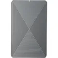 Gray silicone square draining mat with heat-resistant ribbed pattern for kitchen - 25*40cm / Gray
