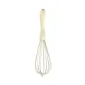 Piccola frusta in silicone color crema per pasticceria, resistente al calore e antiaderente - Mini egg beater
