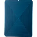 Deep blue rectangular silicone drainage mat with ribbed heat-resistant surface - 33x42cm / Dark Blue