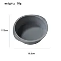 Professional gray circular silicone cake mold 19.5cm diameter for oven baking use - Round / Round Gray Small