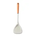 White silicone spatula with ergonomic wooden handle for non-stick cookware - Spatula / Translucent