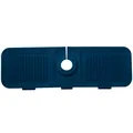 Dark blue silicone faucet splash guard drainage mat for kitchen countertop - Dark Blue