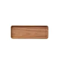 Rectangular natural wooden serving tray for food storage and decorative use - Large (29.5x10.5cm)