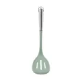 Premium green silicone slotted turner featuring a sleek stainless steel hollow handle - Teal Slotted Turners