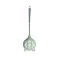 Light green silicone slotted skimmer with ergonomic gray plastic handle - Skimmer / Cyan