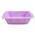 Rectangular purple silicone bread mold for non-stick toast and cake baking home tool - L / Purple