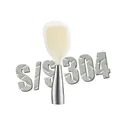 Non-stick standing silicone rice spoon featuring a durable 304 stainless steel handle - 304 Stainless Steel Handle / Transparent White