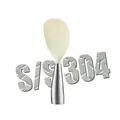 Non-stick silicone rice spoon with cream white head and 304 stainless steel handle - 304 Stainless Steel Handle / White