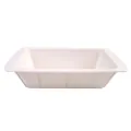 White rectangular silicone toast and bread baking mold with non-stick surface - L / White