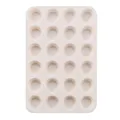 Professional creamy white 24-cavity silicone muffin cupcake mold for DIY home baking tools - Creamy White 24-Cavity