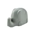 Grey cartoon elephant-shaped manual knife sharpener for quick kitchen sharpening - Gray