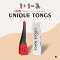 Versatile 3-in-1 silicone food tongs and slotted turner kitchen tool - Red & Black / 3-in-1 Set
