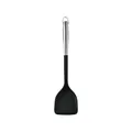 Black silicone spatula with stainless steel hollow handle for non-stick cookware - Spatula / Black