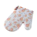 Heat resistant silicone oven mitt with anti-slip texture for kitchen baking and cooking - Orange Chicken (Single) / 1PC / Orange
