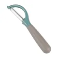 Y-shaped stainless steel fruit and vegetable peeler with macaron blue and grey handle - Horizontal Y-Shape (Style 01) / Lake Blue