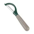 Y-shaped stainless steel vegetable peeler with green and beige macaron color handle - Horizontal Y-Shape (Style 01) / Dark Green