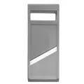 Durable handheld grey plastic vegetable slicer and mandoline grater for kitchen use - Gray