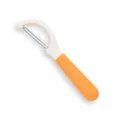 Pelador de verduras naranja en forma de Y con cuchilla de acero inoxidable para cocina - Pelador Recto / Naranja/Blanco