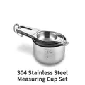 Stackable 304 stainless steel measuring cup set for precision baking and cooking - 7-Piece Measuring Cup Set / 304 Stainless Steel