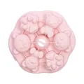 Pink silicone bear and paw shape mold for baby food and ice cubes - Bear Paw Style (MD-847) / Pink