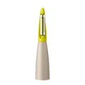 Modern olive green vertical vegetable peeler with sharp steel blade and cream handle - Straight Peeler / Olive Green