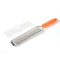 Râpe à fromage et zesteur de citron en acier inoxydable avec poignée orange et étui - Sac PP / Orange