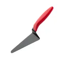 Ergonomic red handle non-stick black triangle pizza spatula for baking and serving cakes - Triangle Spatula