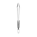 Professional 16-inch stainless steel BBQ tongs with non-slip handle and locking ring. - Hair Clip