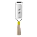 Professionele roestvrijstalen handrasp met ergonomische geel-beige handgreep voor keuken - Kaasrasp