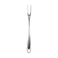 Professional long handle 16-inch stainless steel BBQ fork with hanging loop for outdoor grilling - Fork