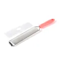 Râpe à fromage et zesteur de citron en acier inoxydable avec poignée rose et étui - Sac PP / Rose