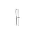 Professional 7-inch stainless steel wire whisk manual egg beater for baking and mixing - Whisk / 7"