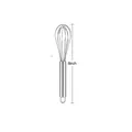 Professional 8 inch stainless steel manual balloon whisk for baking and mixing tasks - Whisk / 8 inch