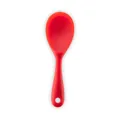 Heat-resistant integrated red silicone soup spoon with food-grade non-stick finish - Rice Spoon