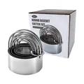 Set di 5 formine per biscotti tonde in acciaio inossidabile con manici ergonomici - Forma Rotonda (Set da 5) / 5 Pezzi