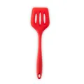 Heat-resistant integrated red silicone slotted turner spatula for non-stick cookware - Slotted Spatula