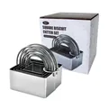 Set professionale di 5 tagliapasta quadrati in acciaio inox con manici ergonomici - Forma Quadrata (Set da 5) / 5 Pezzi