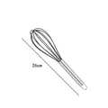 Professional 26cm silicone whisk with stainless steel handle for efficient baking - 10-Inch Silicone Whisk