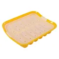Durable yellow and white silicone sausage mold for DIY homemade hot dogs and snacks - Small Sausage Style (12 Cavity) / Yellow