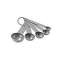 Lot de 5 cuillères à mesurer en plastique gris pour la pâtisserie avec échelles - 5-Piece Measuring Spoon Set / Gris