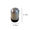 Compact stainless steel spice shaker for BBQ with 5.5cm height and 3.5cm diameter - Five Hole Shaker
