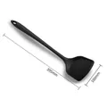 Spatule en silicone noir avec manche long, longueur de 395 mm - Spatule Noire (Long Manche) / 395x100mm