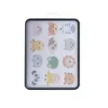 Tagliere a doppia faccia con simpatici cartoni animati di animali per impastare in cucina - Motivo Animali (CB4318) / 1 Pezzo