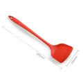 Spatule de cuisine en silicone rouge à long manche, dimensions 395 mm - Spatule Rouge (Long Manche) / 395x100mm