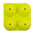 Molde de silicona verde brillante de 4 orificios para bolas de hielo de bar creativo - Verde