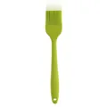 Large one-piece green silicone basting brush for kitchen baking and BBQ oiling. - Green / L