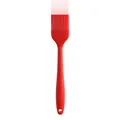 Professional grade heat resistant red silicone basting brush for baking and BBQ grilling - Red / L