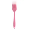 Large pink integrated silicone basting brush for baking DIY tools and BBQ oiling utensils - Pink / L