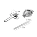 304 stainless steel dumpling maker set including press cutter and filling spoon tool - Small 3-Piece Set / Mold and Cutter and Scoop